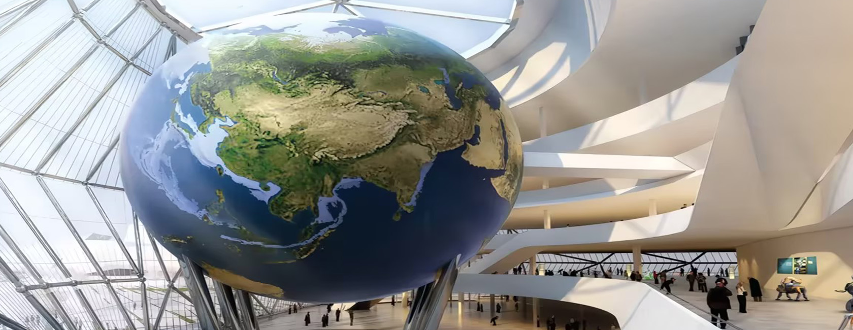 国内最大室内球体屏幕（安徽省科技馆）